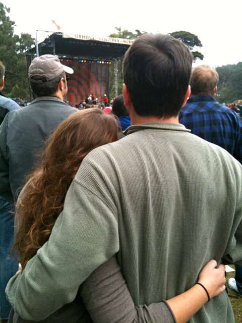 John and Ashley at Hardly Strictly Bluegrass Festival. 